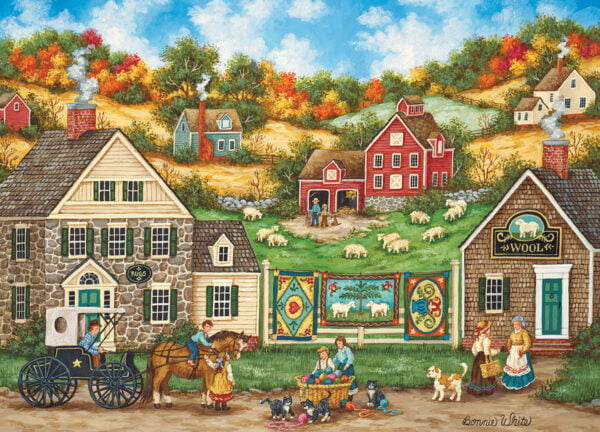 Hometown Gallery - Great Balls of Yarn 1000 Piece Puzzle - Masterpieces