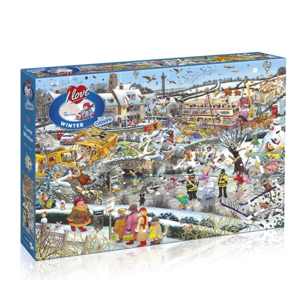 I Love Winter 1000 Piece Puzzle - Gibsons
