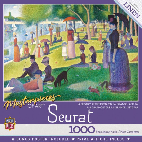 Masterpieces of Art - A Sunday Afternoon on Grande Jatte 1000 Piece Puzzle - Masterpieces