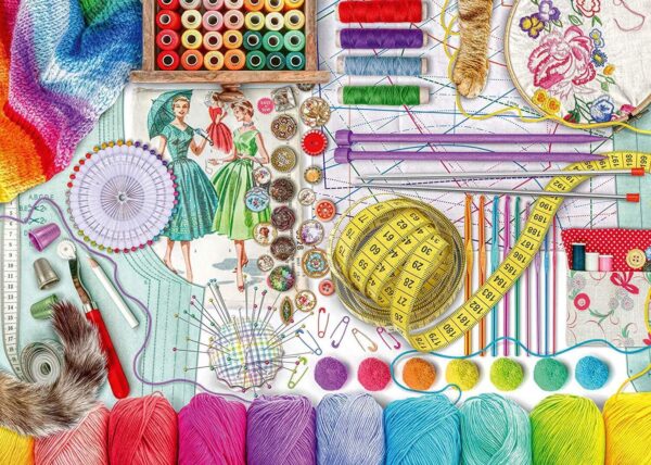 Needlework Station 500 Large Format Puzzle - Ravensburger