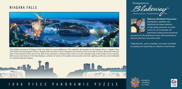 Niagara Falls 1000 Piece Panoramic Puzzle - Masterpieces