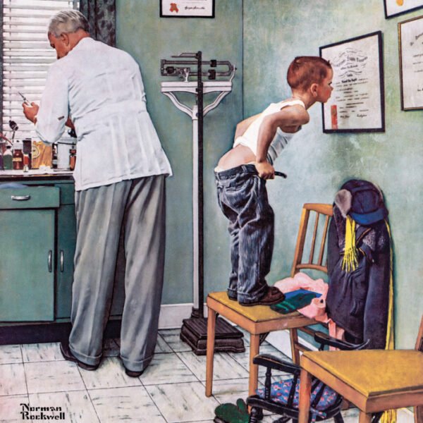 Norman Rockwell - Saturday Evening Post - At the Doctor 1000 Piece Puzzle - Masterpieces