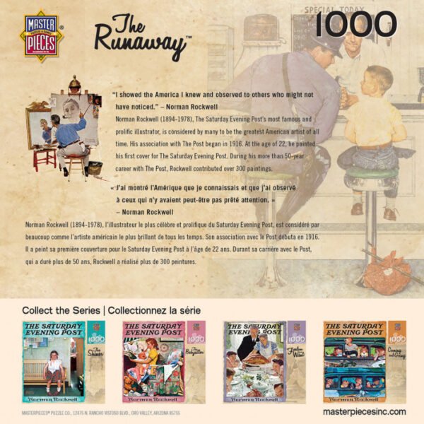 Norman Rockwell - The Runaway 1000 piece Puzzle - Masterpieces