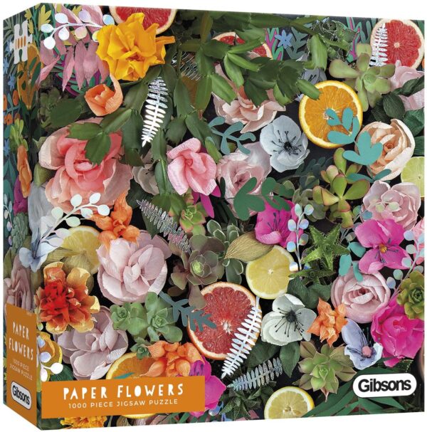 Paper Flowers 1000 Piece Puzzle - Gibsons