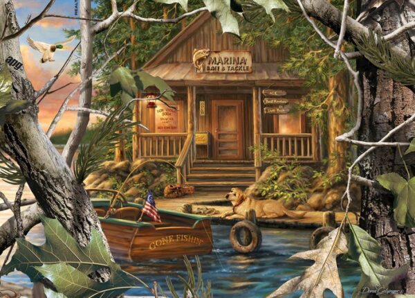 Realtree - Gone Fishing 1000 Piece Puzzle - Masterpieces