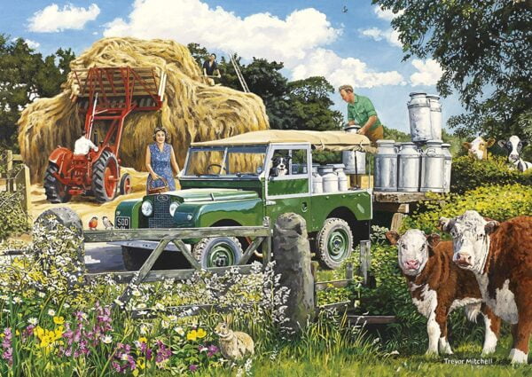 The Farmer's Round 4 x 500 Piece Puzzle - Gibsons