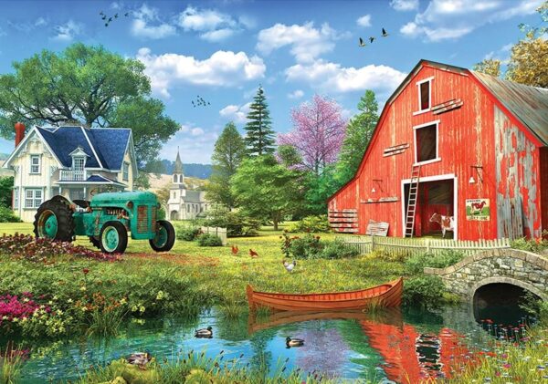 The Red Barn 1000 Piece Puzzle - Eurographics