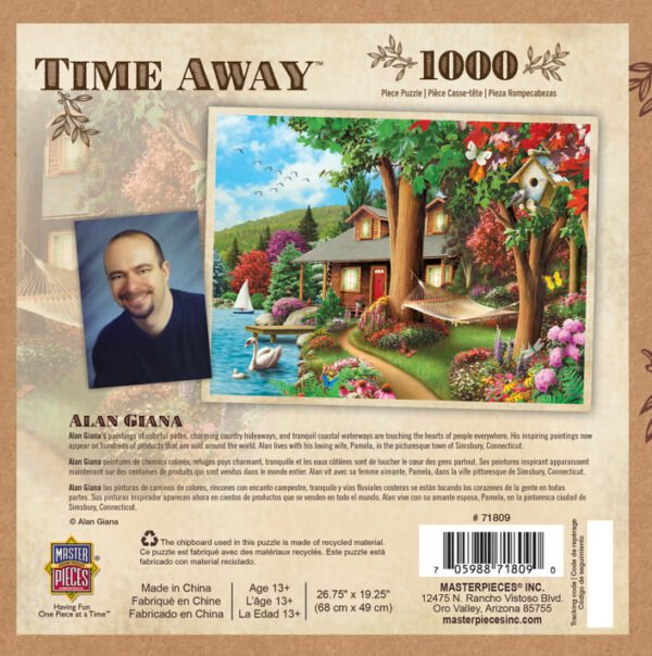 Time Away - Around the Lake 1000 Piece Puzzle - Masterpieces