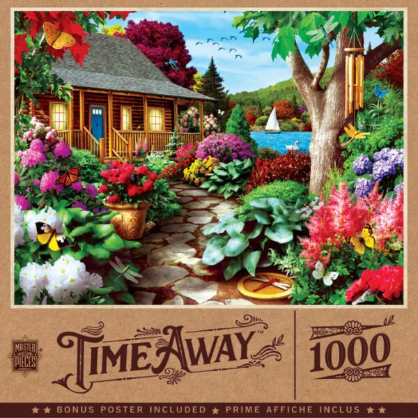 Time Away - Dragonfly Garden 1000 Piece Puzzle - Masterpieces