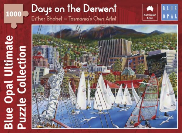 Days on the Derwent 1000 Piece Jigsaw Puzzle - Blue Opal