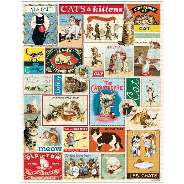 Cavallini & Co - Cats & Kittens 1000 Piece Puzzle - Image 2