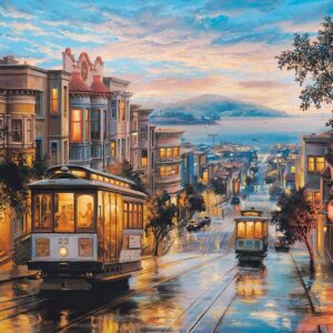 Lushpin - San Franciso Cable Car Heaven 1000 Piece Puzzle - Eurographics