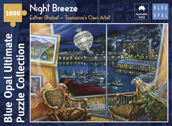 Night Breeze 1000 Piece Jigsaw Puzzle - Blue Opal