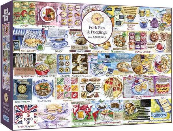 Pork Pies & Puddings 1000 Piece Puzzle - Gibsons