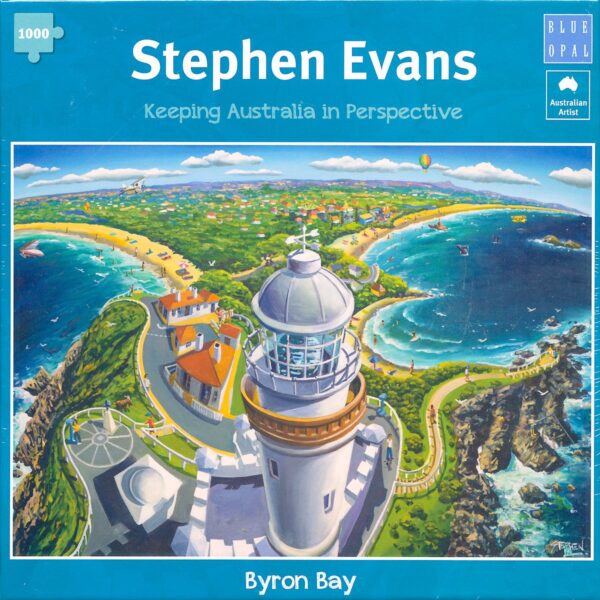 Stephen Evans - Byron Bay 1000 Piece Puzzle - Blue Opal