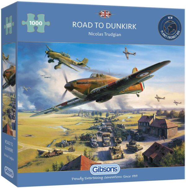 The Road to Dunkirk 1000 Piece Puzzle - Gibsons