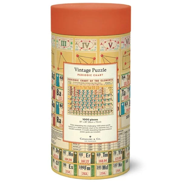 Vintage Puzzle - Periodic Chart 1000 Piece - Cavallini & Co