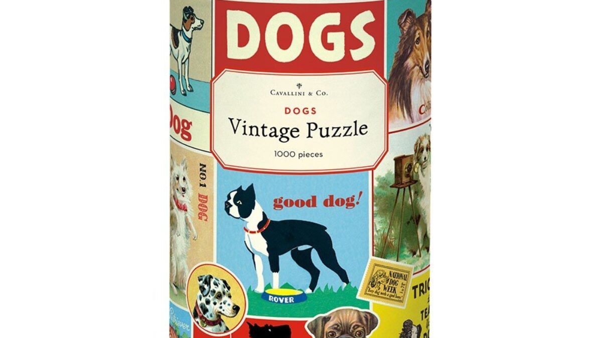 Vintage Puzzle: Dog Breeds - 1000-Piece - Jigsaws - Adults - Hinkler