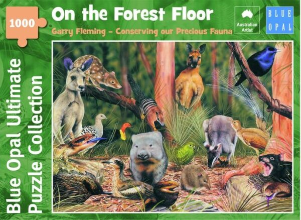 Garry Fleming - On the Forest Floor 1000 Piece Puzzle - Blue Opal