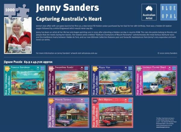 Jenny Sanders - Lockeys Oyster Shed 1000 Piece Jigsaw Puzzle - Blue Opal