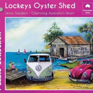Jenny Sanders - Lockeys Oyster Shed 1000 Piece Jigsaw Puzzle - Blue Opal