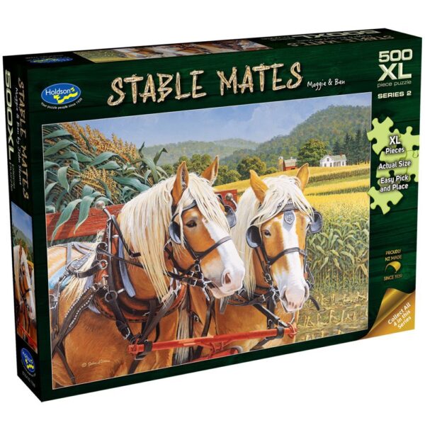Stable Mates - Maggie & Ben 500 XL Piece Jigsaw Puzzle - Holdson