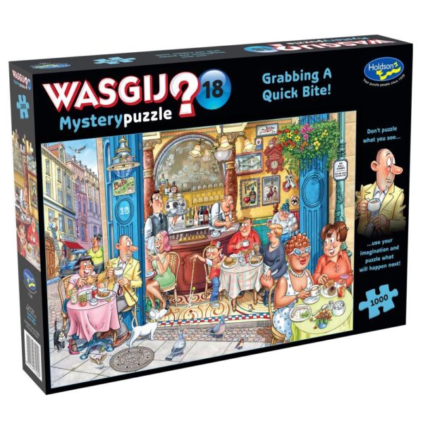 Wasgij Mystery 18 - Grabbing a Quick Bite 1000 Piece Jigsaw Puzzle - Holdson