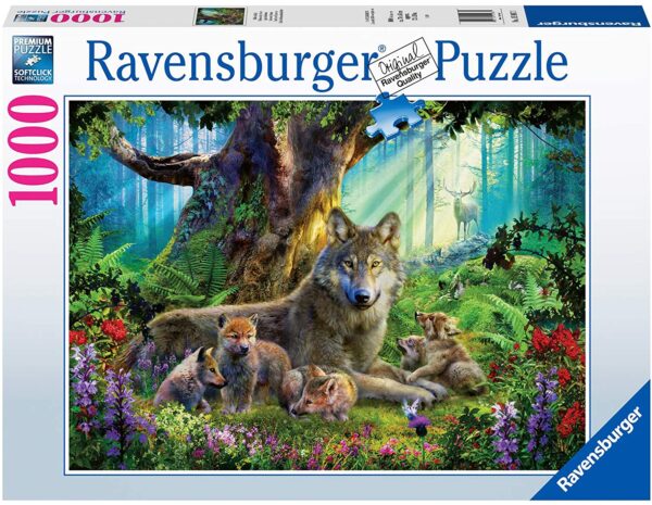 Wolves in the Forest 1000 Piece Jigsaw Puzzle - Ravensburger