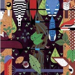 Pomegranate - Charley Harper - Birducopia 1000 Piece Puzzle