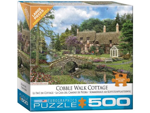 Dominic Davison - Cobble Walk Cottage 500 Large Piece Puzzle - Eurographics