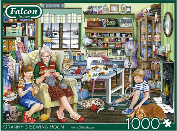 Granny's Sewing Room 1000 Piece Puzzle - Falcon