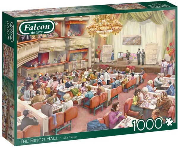The Bingo Hall 1000 Piece Puzzle - Falcon de Luxe