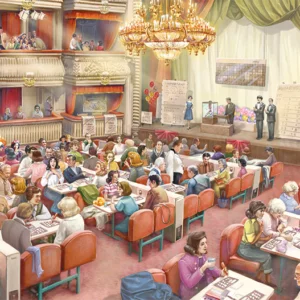 The Bingo Hall 1000 Piece Puzzle - Falcon de luxe