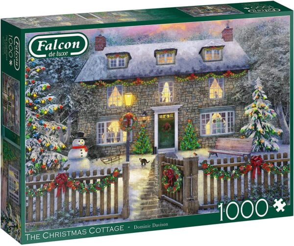 The Christmas Cottage 1000 Piece Puzzle Falcon
