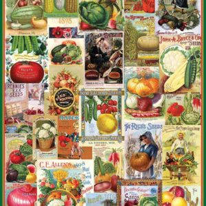 Vegetables Seed Catalogue Collection 1000 Piece Puzzle - Eurographics