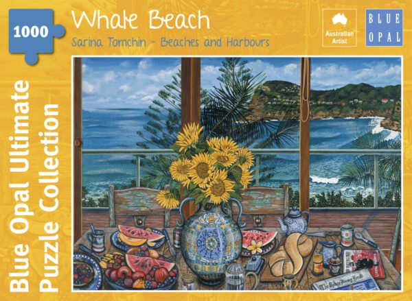 Whale Beach 1000 Piece Puzzle - Blue Opal