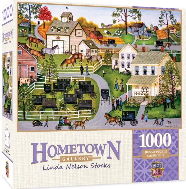Hometown Gallery - Sunday Meeting 1000 Piece Jigsaw Puzzle - Masterpieces