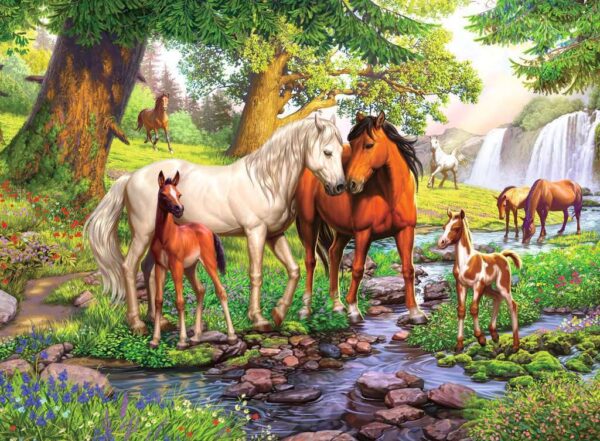 Horses by the Stream 300 Piece Jigsaw Puzzle - Ravensburger