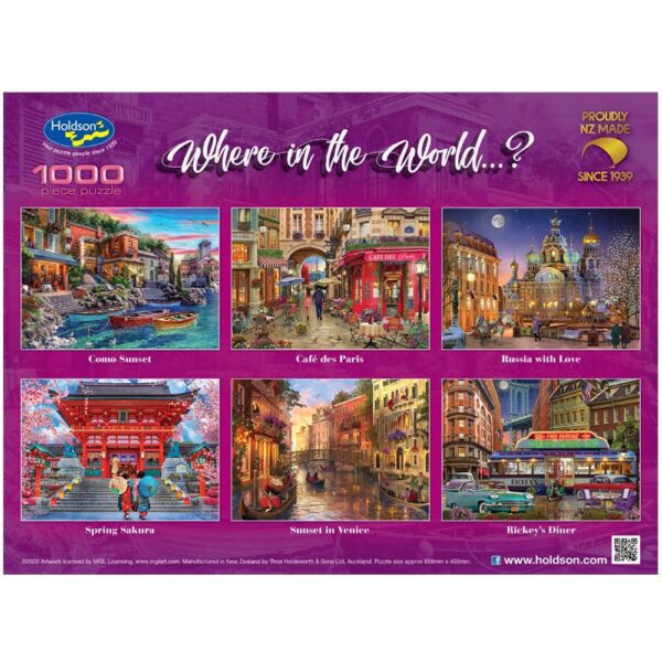 Where in the World - Spring Sakura 1000 Piece Puzzle - Holdson