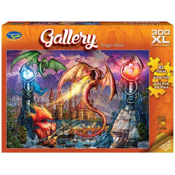 gallery 7 - Dragon Attack 300 XL Piece Puzzle - Holdson