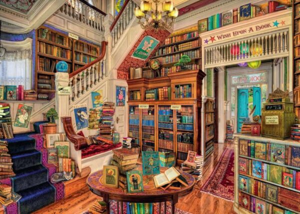 Fantasy Bookshop 1000 Piece Puzzle Ravensburger