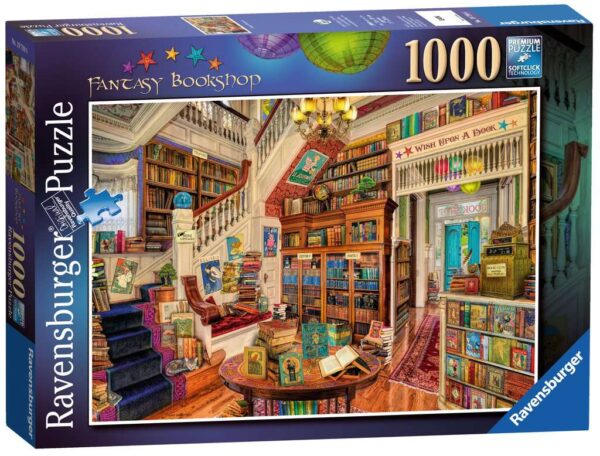Fantasy Bookshop 1000 Piece Puzzle Ravensburger