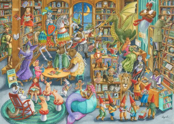 Midnight at the Library 1000 Piece Puzzle - Ravensburger