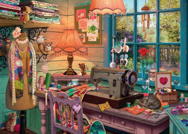 My Haven No 4 - The Sewing Shed 1000 Piece Puzzle - Ravensburger