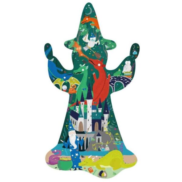 Spellbound Wizard Shaped 80 Piece Puzzle - Floss & Rock