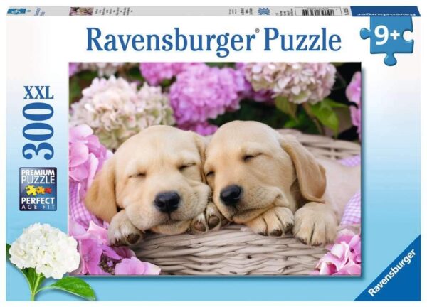 Sweet Dogs in a Basket 300 Piece Puzzle - Ravensburger