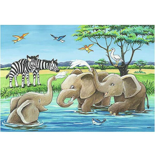 Baby Safari Animals 2 x 12 Piece Puzzle - Ravensburger