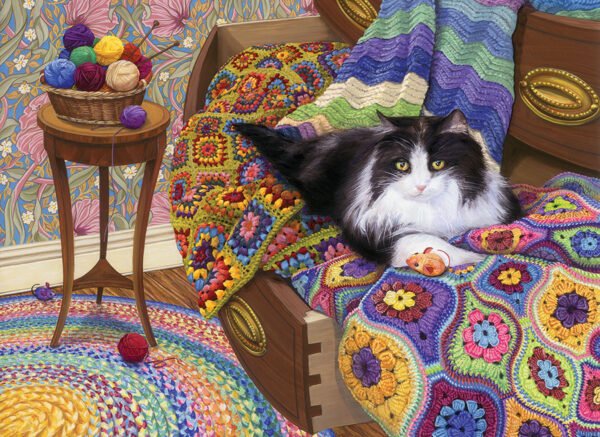 Comfy Cat 1000 Piece Puzzle - Cobble Hill