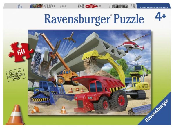 Construction Trucks 60 Piece Puzzle - Ravensburger