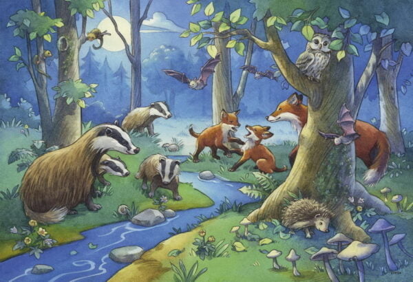 Cute Forest Animals 2 x 24 Piece Puzzle - Ravensburger